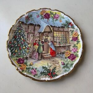 Vintage Royal Albert Bone China Christmas Plate